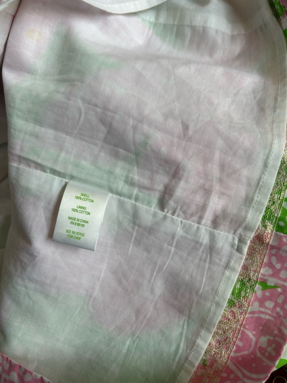 Lilly Pulitzer Pink & Green Floral Sleeveless Sheath Dress - Picture 11 of 11